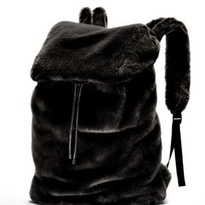 Fenty Puma oversized fauxfur backpack